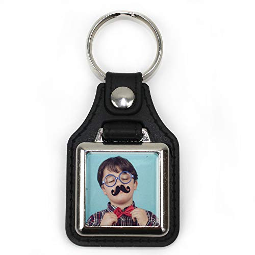 Porte-clé métallique Gallego personnalisé avec photo, image ou texte. 1 côté. Un cadeau unique, original et exclusif. Plusieurs modèles.