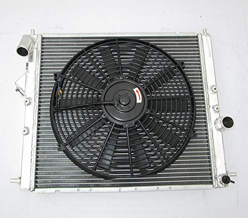 Aluminum Radiator & 14 Fan for Clio 16S/Williams 1.8/2.0L 16V F7R 93-96