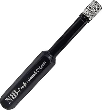 NBB Punte diamantate con codolo esagonale, per foratura a secco in porcellana dura, ceramica, piastrelle, granito, marmo, meglio bagnate, utilizzate in trapani con filo o cordless (1, 6mm)