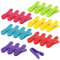 COM-FOUR® Clips de sellado 24x para bolsas - Clips de sellado de plástico - Clips de bolsa para sellar y mantener frescos (24 piezas - 6 colores)