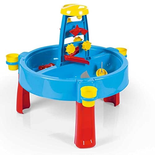 DOLU Kids 3-in-1 Sand & Water Pit with Drawing Table Outdoor Toys Garden Multi function Play Station Desk Colouring - Blue
