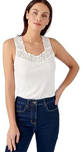 Damart - Débardeur Douceur Soyeuse Thermolactyl, Femme, Blanc, Taille L, sans Manches