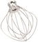 K45WW Stainless Steel Wire Whip for KitchenAid Artisan Series Tilt-Head Mixer 5 Quart Bowl, 6 Wire whisk Fits for Artisan Mixer, Heavy Duty, Dishwasher Safe, Balloon Whisk