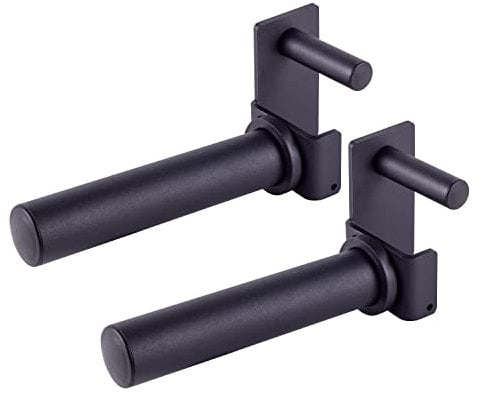 AmStaff Fitness Olympic Weight Plate Holder for Power & Squat Racks – Available 2x2 – 2.5x2.5 – 3x3 Inch Tube Sizes – 9-inch Weight Plates Horn Storage Attachment for Power Squat Rack – (Pair) (3 x