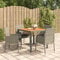 Festnight Gartentisch mit Stühlen Set Rattan Gartenmöbel Set 4 Stühle mit Tisch Polyrattan Sitzgruppe Garten Essgruppe 4 Personen Gartengarnitur Sitzgarnitur Wetterfest Outdoor Esstisch