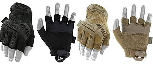 Mechanix Herren Wear M-pact® Covert vingerloze handschoenen, 1 paar Fingerlose Einsatzhandschuhe, Covert, M EU & M-Pact Coyote Fingerlose Taktische Arbeit Handschuhe, Größe: L, Braun