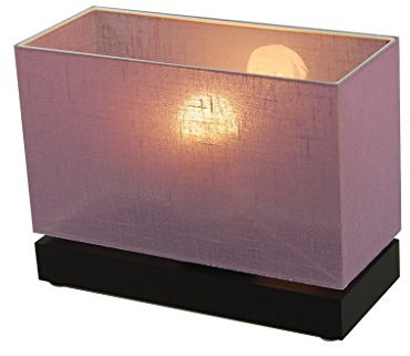 alfalux Tischlampe JLN1LID aus Holz Retro Nachttischlampe für Schlafzimmer Babyzimmer Wohnzimmer Kaffeetisch (LILA)