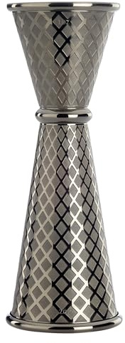 Barfly 1 x Jigger im japanischen Stil, Diamantgitter, 60 ml, Schwarz