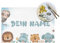 LLLGSH Personalisierte Tischsets - Tischset Kinder mit Name - Personalisierbares Tischset Bedrucken - Geschenk zum Geburtstag, Weihnachten - rutschfeste & abwischbare Unterlage, 45x30 cm