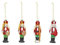Glaskugel Set Nussknacker Christbaumschmuck Kugeln Anhänger Glas Figuren 4 Stück 12 cm