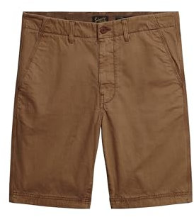 Superdry Herren Vintage International Short Boardshorts, Tabakbraun, 34