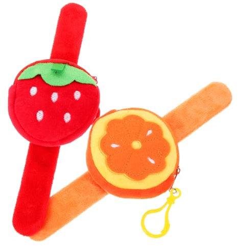 Warmhm 2st Plüsch-Slap-armbänder Weihnachts-Halloween-partygeschenk -Slap-Armband Tütenfüller Für Schlagarmband Kuscheltierkuscheltiere Plüschtier Kind Geldbörse Handgelenk Pp Baumwolle