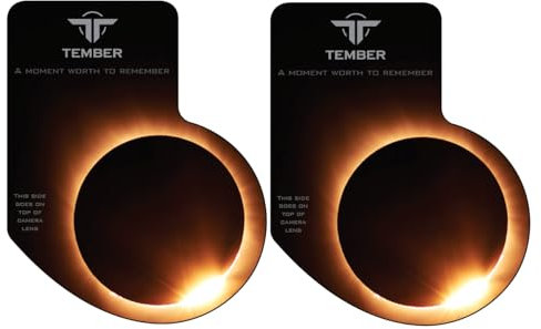 Solar Eclipse Kameraobjektiv für Smartphones und Teleskopfilter (2 Stück)
