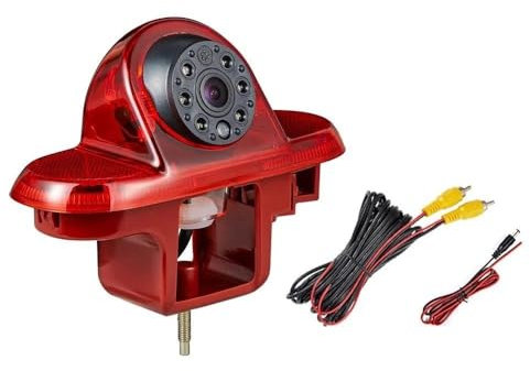 SKINII Auto Rückansicht Kamera Auto High Level Rückansicht Bremslicht Kamera Ahd 1080p Rückfahrkamera Für Trafic Ii Phase 1 2 3 (2001-2014)