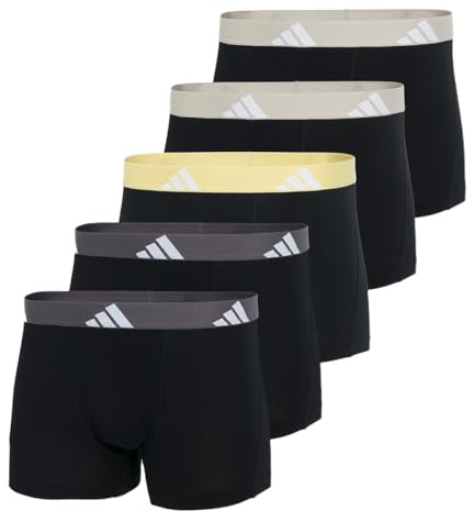 adidas Herren Trunk (5 Pack) - Active Flex Cotton - Boxershorts - Bequeme Unterwäsche