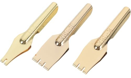 STOBOK Stainless Steel Fountain Pen Nibs 3pcs Pen Nibs Easy Installation Replacement for Home Office Travel