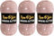 Rome Yarn Angora Glitter Garn | #2 Fine, Sport (USA), 4 ply (UK) | Metallic-Wolle | Glitzerndes Garn zum Stricken und Häkeln Simli Wolle (3 Knäuel, 758 Puderrosa)