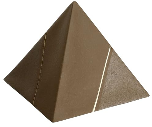 Holyart Brown majolica pyramid cinerary urn