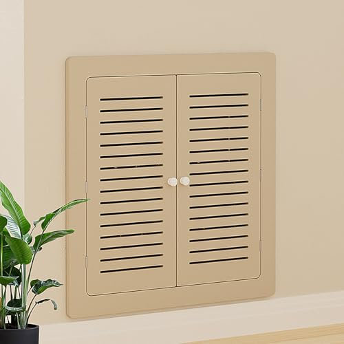 USFJATI Radiator Cover Cabinet Shelf, Radiator Covers,Radiator Cover Cabinet Shelf,Wood Heating Cover Cabinet,Shielding Storage Design,for Home,Punch-Free Installation(L50*H80*T1CM)