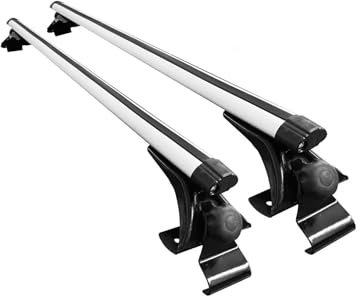 dachgepäckträger Auto 125 cm 135 cm Universal Auto Dachträger Kit Dachreling Aluminiumlegierung Querlatte Gepäckträger Für Limousine Limousine dachträger universal(125cm Silvery)