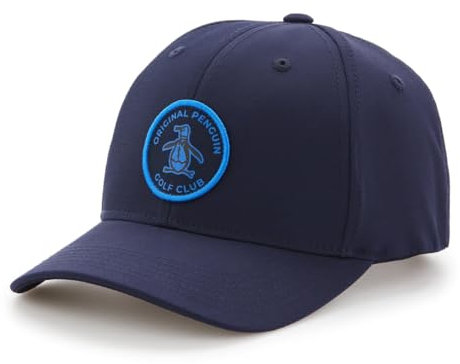 Original Penguin Golfschläger-Logo, verstellbar, Snapback-Hut, Schwarz (Black Iris), Einheitsgröße