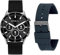 Breil Orologio TW2095 UOMO BC-2 quadrante MONO-COLORE NERO movimento SMARTWATCH SMARTMODULE e CINTURINO SILICONE CON TESSUTO BLU, NERO
