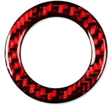 Kohlefaser Auto Aufkleber Für Subaru Für Forester 2013-2018 Innen Start Key Carbon Fiber Trim Aufkleber Aufkleber Dekorative(Red)