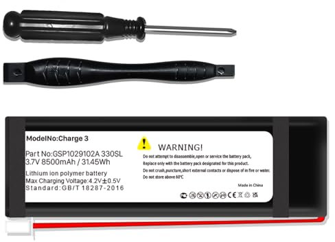 BOANV (8500mAh) pour JBL Charge 3 Batterie GSP1029102A Replacement Charge3 3.7V
