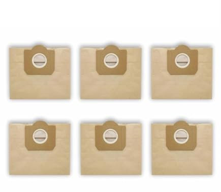 Accesorio de vacío Bolsa for Polvo Compatible con aspiradoras KARCHER WD3 Premium, WD 3300 M, WD 3200, WD3500 P, 6959-130, RB88, RU100, RU101, A2204 y A2656.(6PCS)
