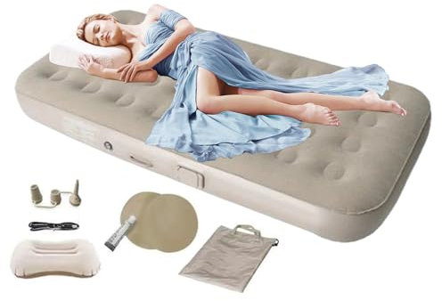 Materassino da campeggio, pieghevole, gonfiabile, con pompa elettrica integrata, per auto, transizioni mobili, barbecue in famiglia