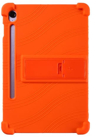 Funda de silicona para tablet Samsung Galaxy Tab S10 FE / S9 FE de 10.9 pulgadas, apta para niños, suave silicona suave a prueba de golpes, funda protectora con soporte ajustable de policarbonato