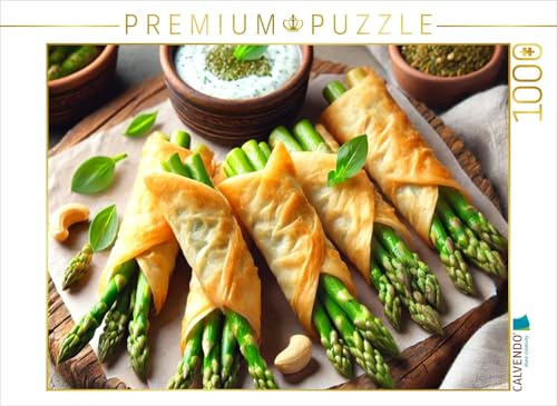 CALVENDO Puzzle Knursprige Spargel-Wraps | 1000 Teile Lege-Größe 64 x 48 cm Foto-Puzzle für glückliche Stunden