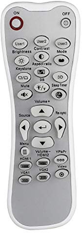 New Replacement GT1080 Remote Control Compatible with Optoma DLP Projector HD26 GT1070X HD-143X HD-142X DH1008 HD37 HDF536 HDF537ST HD200D EH200ST HD-146X HD131XE UHD300X Controller, With Backlight