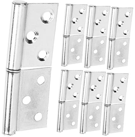 Operitacx Charnières Amovibles En Acier Inoxydable 304 Pour Portes D'armoires, Charnières Robustes à Soulever, Drapeau Détachable, Lot De 12 Pièces, Rotation Rapide Et Usage Domestique