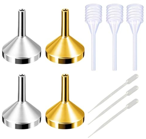 10Pcs Mini Funnel, Funnel for Filling Bottles, Stainless SteelFunnel, SmallFunnel for Mini Bottles, SmallFunnels for FillingBottles, BottleFunnel, SmallFunnel, MiniMetalFunnels, Containers