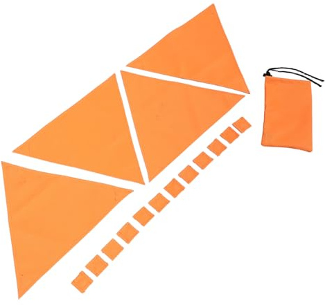 UPKOCH Panneau De Signalisation Orange Vif pour Affût De Chasse avec Boutons Magnétiques De Panneau De Sécurité Réutilisable Et Pliable pour Randonnée Et Camping