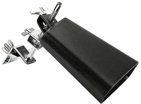 YARNOW Professionelle Schlagzeug Cowbell aus Metall Glatte Oberfläche Robustes Percussion Zubehör für Drumset Geschenk für Musiker