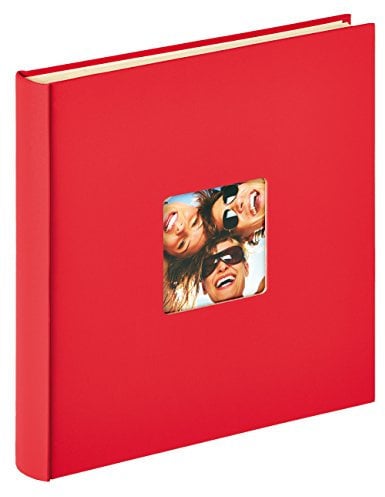walther design Fotoalbum rot 33 x 34 cm Selbstklebealbummit Cover-Ausstanzung, Fun SK-110-R
