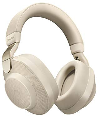 Jabra Elite 85h – Auriculares Inalámbricos Over-Ear – Cancelación Activa de Ruido – Batería de Larga Duración para Llamadas y Música – Beige Oro