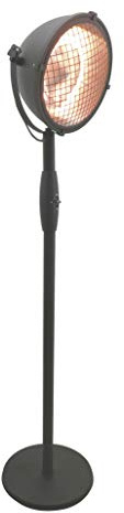 LACOR Chauffage électrique sur Pied, Puissance 2 100 W, 2 Lampes, Angle de Rotation 40° (45 x 45 x 210 cm) | Réf. 69414