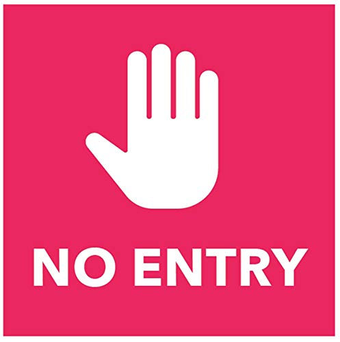 Kein Eingang - Bodengrafik 200 x 200 mm
