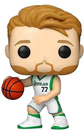 POP! NBA: Mavs - Luka Dončić - (Light Blue Jersey) | Offizieller Fanartikel und Merch - Vinyl Sammelfigur als Regal Deko - Geschenkidee zum Geburtstag für Fans und Sammler
