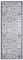 Thedecofactory Tapis de Cuisine Carreaux de Ciment, 45cm x 120cm, Gris Terra Cotta