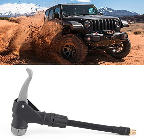 Majatou Tire Inflator Hose Adapter,Tire Inflator Adapter,2-in 1 Tyre Inflator Hose Adapter Valve Rubber Extension Hose for American French Tyre Valves.