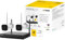 VIMAR 46KIT.036C Kit TVCC WiFi con: 2 telecamere 46242.036C a colori 3 Mpx, 1 NVR WiFi 4Ch@3Mpx, controllo da app VIEW Product, rilevazione audio, movimento e invio notifiche, HDD 1TB incluso, Bianco