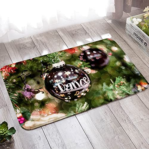 Fußmatte Schmal, Bunter Teppich 40X60cm Dunkelviolettes Grün Glocken Tanz für Wohnzimmer Schlafzimmer