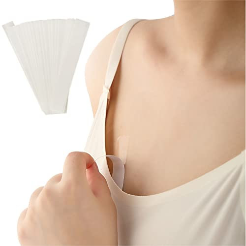 Runmeihe 108 Pezzi Nastro biadesivo trasparente per il Corpo, Fashion Tape Nastro di Corpo Biadesivo, Invisibile, Nastro biadesivo extra forte per abbigliamento e corpo, 1.2 x 8.5 cm