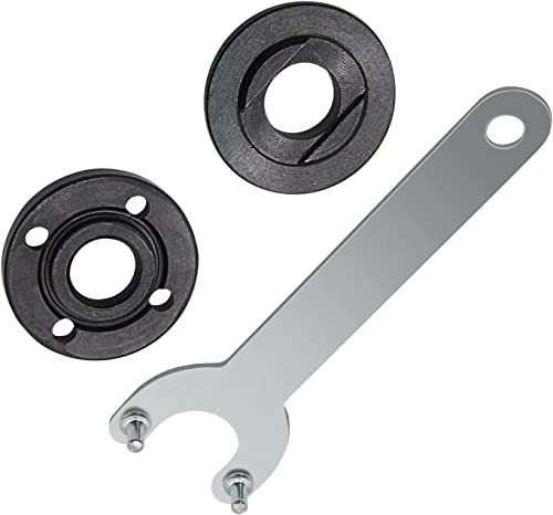 5/8-11 Grinder Backing Flange and Lock Nut Set Angle Wrench Spanner Metal for Makita Dewalt Bosch Black Milwaukee replaces 193465-4 224568-4 224399-1
