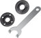 5/8-11 Grinder Backing Flange and Lock Nut Set Angle Wrench Spanner Metal for Makita Dewalt Bosch Black Milwaukee replaces 193465-4 224568-4 224399-1