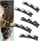 Haarspange mit 3 Clips 5 Stück Geflochtene Haarspange Kolibri Haarspange mit Kristallblume für Damen Frauen Mädchen Modische Doppelschicht Mini Haarklammer Entenschnabel Haarspange